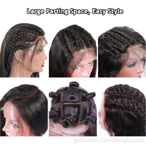 Vendor Straight Hd Transparent Lace Front Human Hair Wigs For Black Women 360 Lace Frontal Wig Glueless 100 Virgin Full Lace Wig